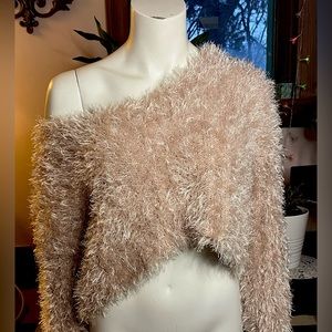 DollsKill Fuzzy cropped sweater